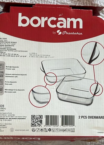 Paşabahçe  2 adet fırın Kabı ve Kek Kalıb - Görsel 2