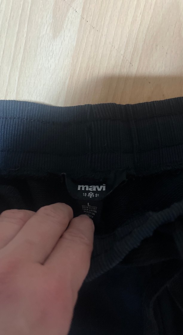 Siyah Kemerli Erkek Eşofman Altı - Görsel 5