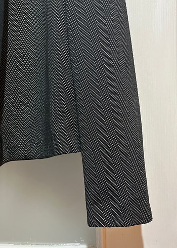 Gri Midi Kadın Blazer Ceket - Görsel 4