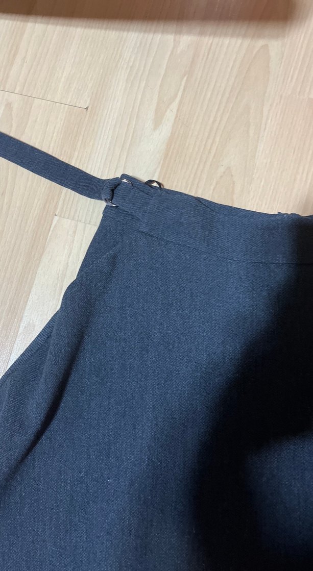 Siyah Kemerli Midi Mini Etek - Görsel 3