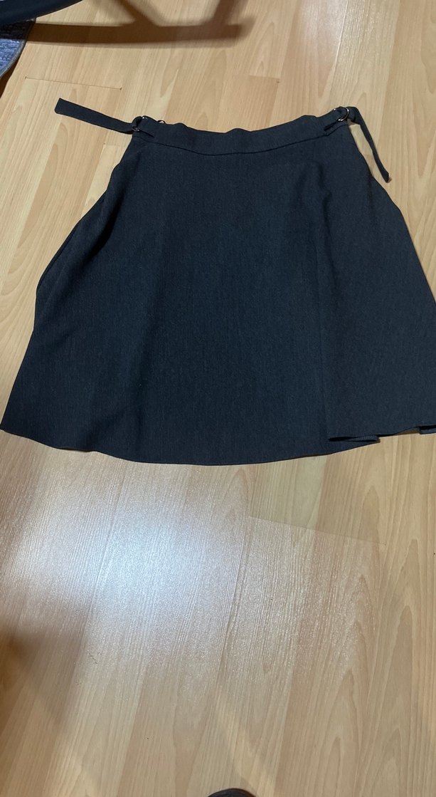 Siyah Kemerli Midi Mini Etek - Görsel 4