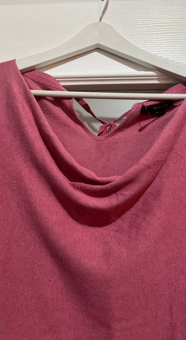 Kadın Bordo Salaş Uzun Kollu Bluz - Görsel 3