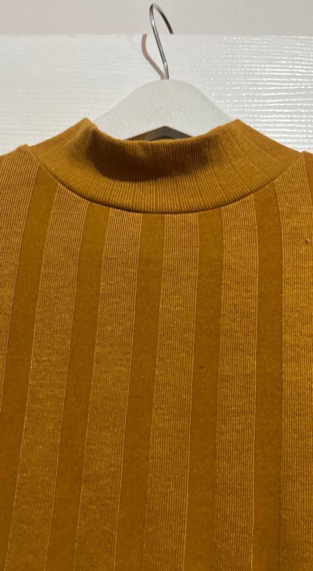 Kadın Bej Balıkçı Yaka Fitilli Triko - Görsel 2