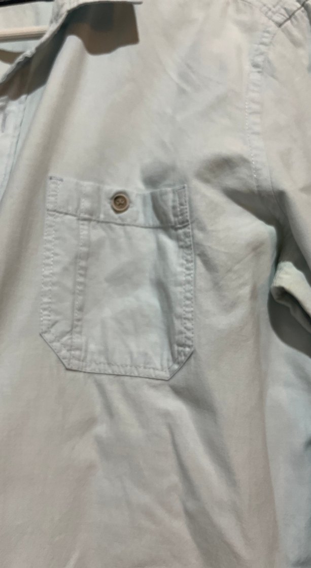 Gri Denim Uzun Kollu Erkek Gömlek - Görsel 3