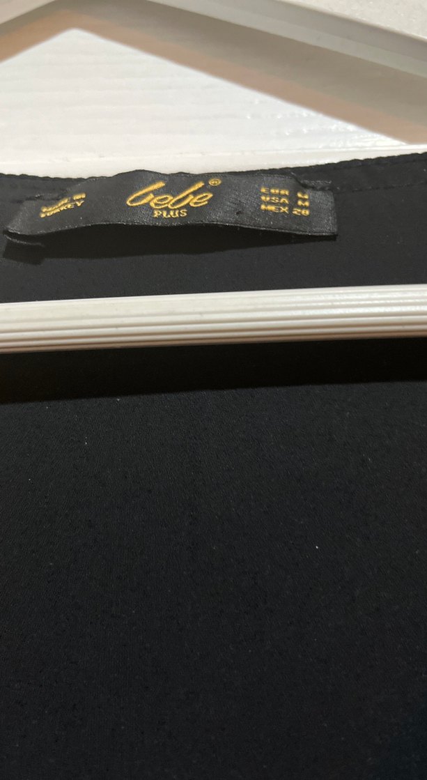 Siyah Kadın Uzun Kollu Saten Bluz - Görsel 4