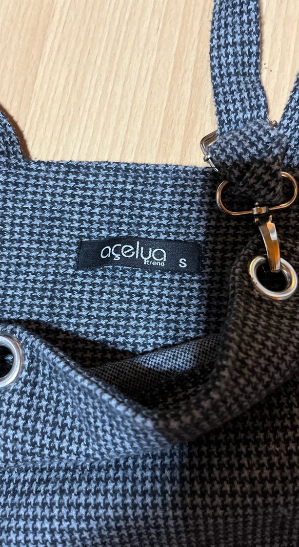 Ayarlanabilir Askılı Gri mutfak önlüğü - Görsel 4