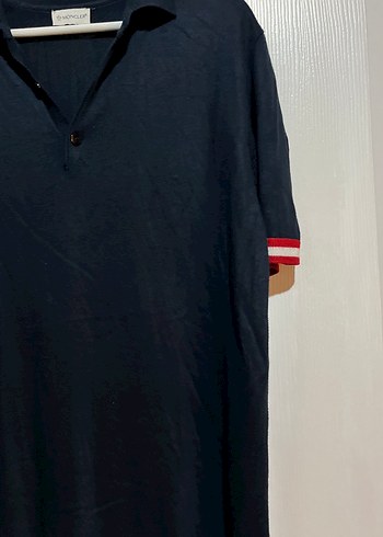 Erkek lacıvert Polo Yaka Pamuklu Tişört - Görsel 2