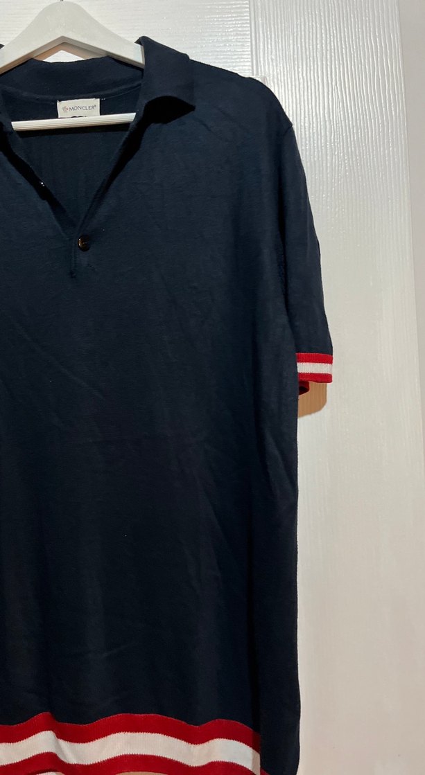 Erkek lacıvert Polo Yaka Pamuklu Tişört - Görsel 2