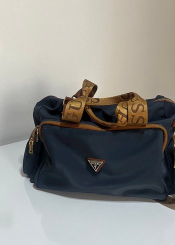 Mavi Parlak Kadın El Çantası - Görsel 5