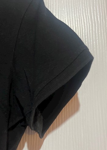 Kadın  için Siyah Polo Tişört - Görsel 3