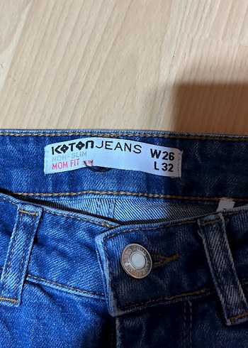 Kadın Lacivert Midi Kot Pantolon - Görsel 4