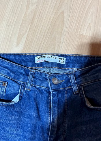 Kadın Lacivert Midi Kot Pantolon - Görsel 3