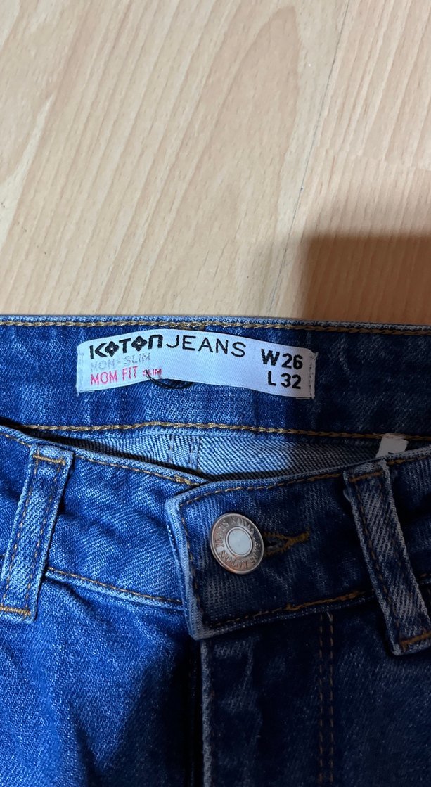 Kadın Lacivert Midi Kot Pantolon - Görsel 4