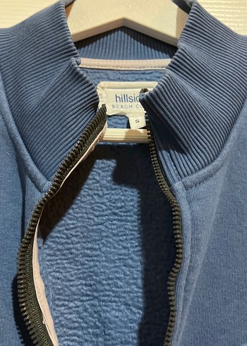 Erkek Lacivert Fermuarlı Sweatshirt - Görsel 4