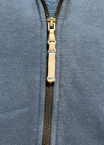 Erkek Lacivert Fermuarlı Sweatshirt - Görsel 5