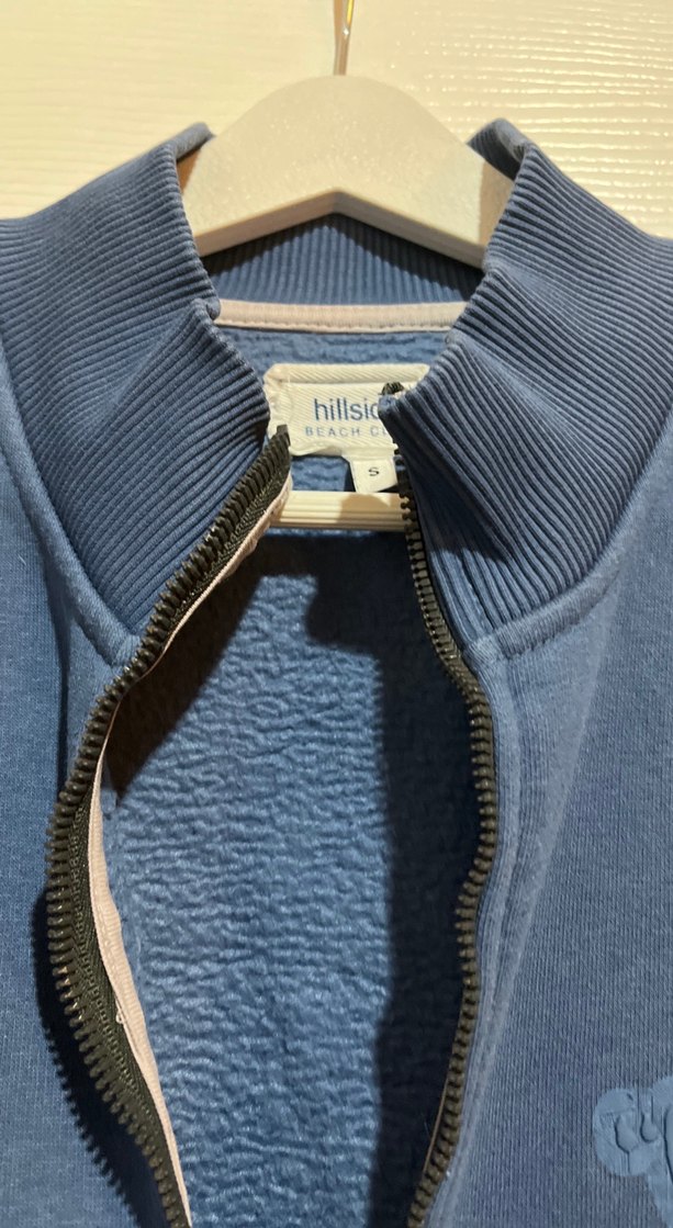 Erkek Lacivert Fermuarlı Sweatshirt - Görsel 4