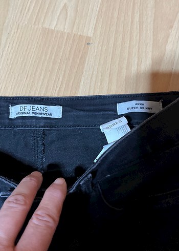 Siyah Midi Kadın Denim Pantolon - Görsel 3