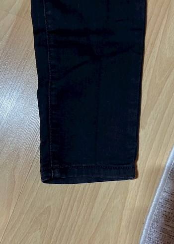 Siyah Midi Kadın Denim Pantolon - Görsel 2