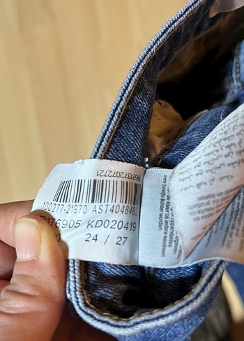 Kadın Lacivert Regular Fit Midi Denim Pantolon - Görsel 6