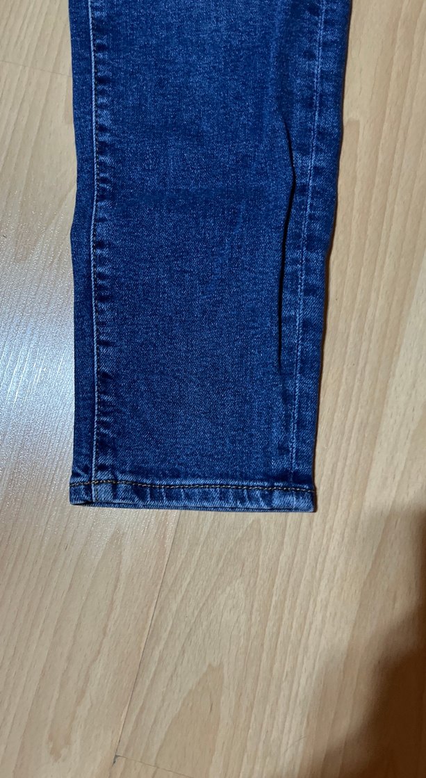 Kadın Lacivert Regular Fit Midi Denim Pantolon - Görsel 2
