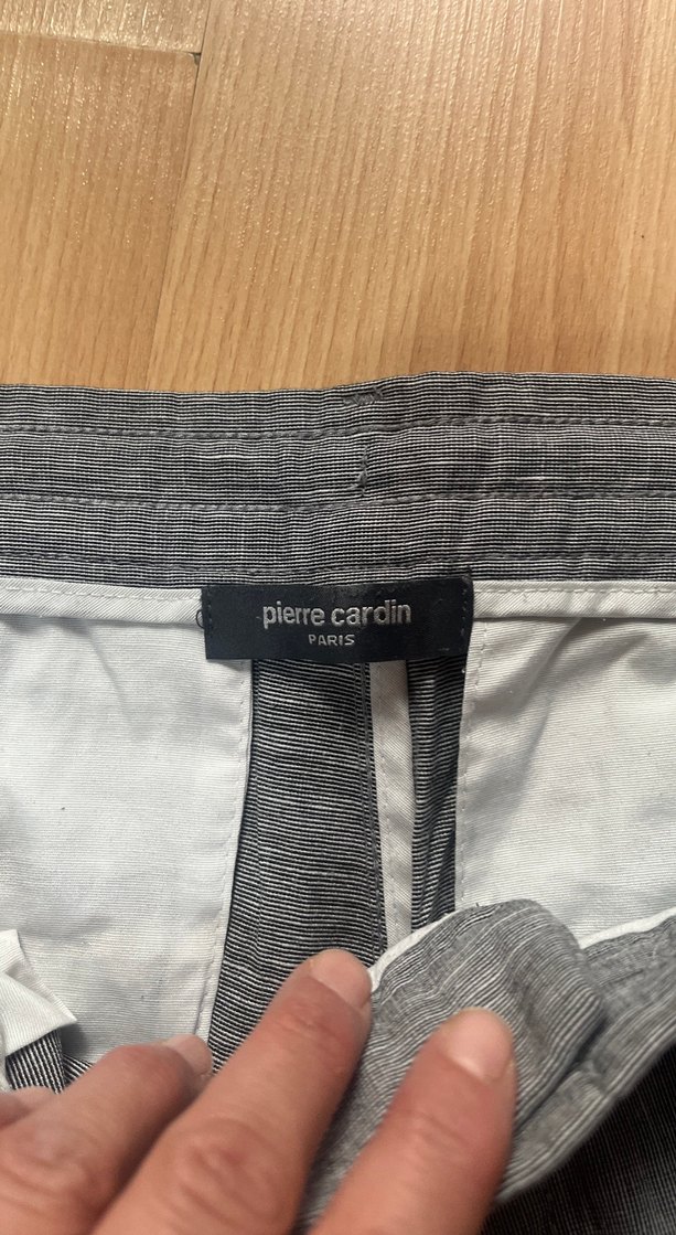 Gri Kadın Denim Kemerli Pantolon - Görsel 4