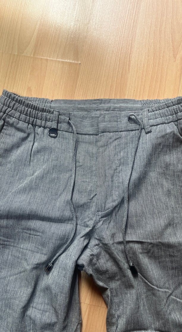 Gri Kadın Denim Kemerli Pantolon - Görsel 3