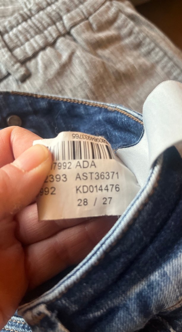 Kadın Mavi Rahat Kesim Denim Pantolon - Görsel 4