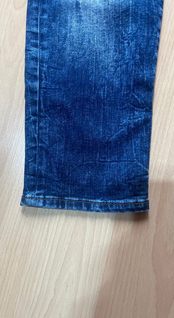Kadın Mavi Rahat Kesim Denim Pantolon - Görsel 2