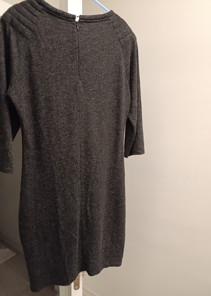 Kırçıllı kumaş elbise - Görsel 3