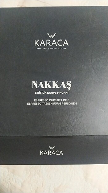 Karaca Karaca nakkaş 6 kşlk fincan takımı 