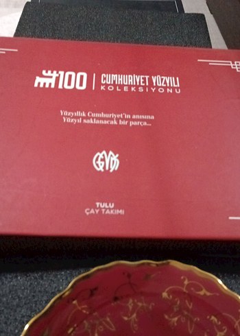 Karaca Cumhuriyet yüzyılı koleksiyonu tulu 2 kişilik çay takımı - Görsel 4