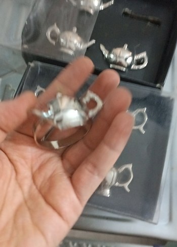 Karaca Gri peçete yüzüğü 8 adet - Görsel 2