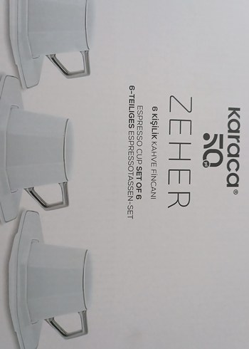 Karaca zeher 6 kişilik fincan takımı - Görsel 3