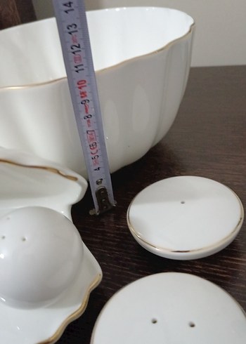 Karaca bol kase ve İncili tuzluk ve biberlik - Görsel 4