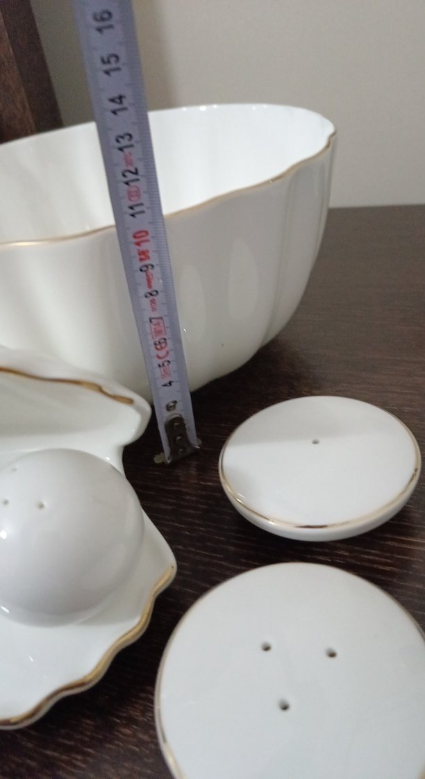 Karaca bol kase ve İncili tuzluk ve biberlik - Görsel 4