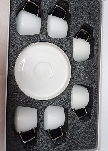 Karaca Saturn 6'lı Beyaz Espresso Fincan Seti - Görsel 2