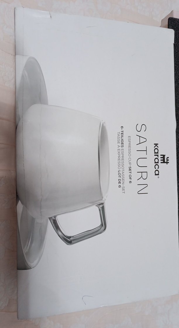 Karaca Saturn 6'lı Beyaz Espresso Fincan Seti - Görsel 3