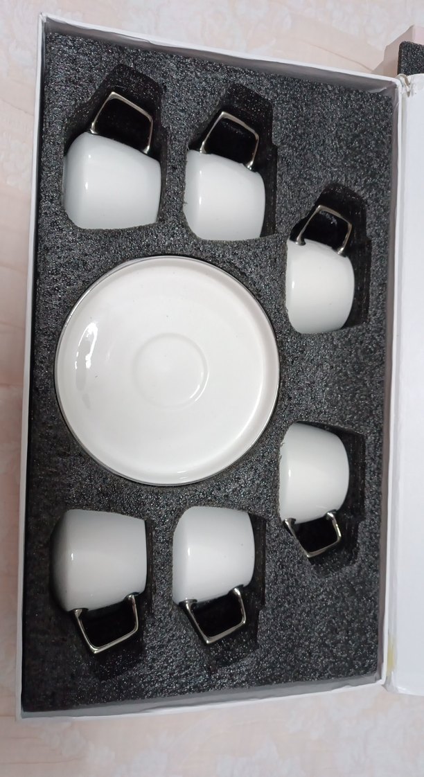 Karaca Saturn 6'lı Beyaz Espresso Fincan Seti - Görsel 2