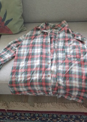 Düğmeli Çok Renkli Kadın Gömlek - Görsel 2