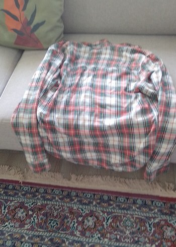 Düğmeli Çok Renkli Kadın Gömlek - Görsel 7