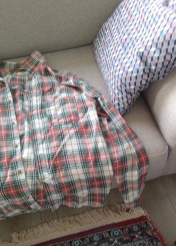 Düğmeli Çok Renkli Kadın Gömlek - Görsel 5