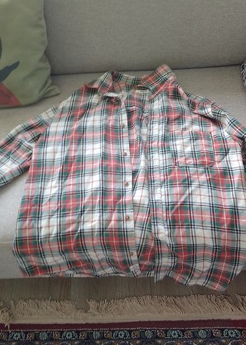 Düğmeli Çok Renkli Kadın Gömlek - Görsel 6