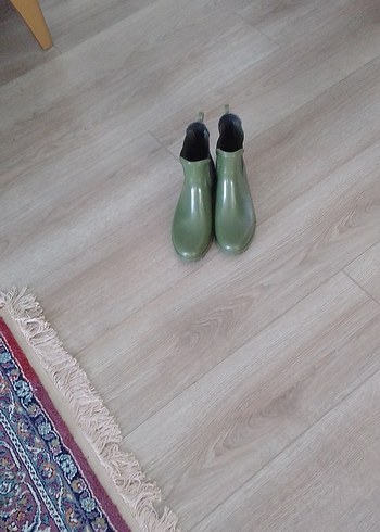 Kadın Yeşil Stiletto Topuklu Bot - Görsel 4