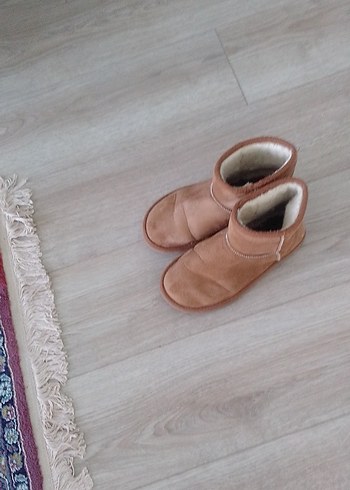 Bej Süet Kadın Günlük Düz Tabanlı Bot - Görsel 3