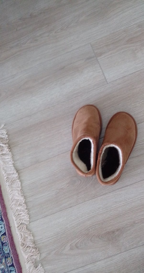 Bej Süet Kadın Günlük Düz Tabanlı Bot - Görsel 5