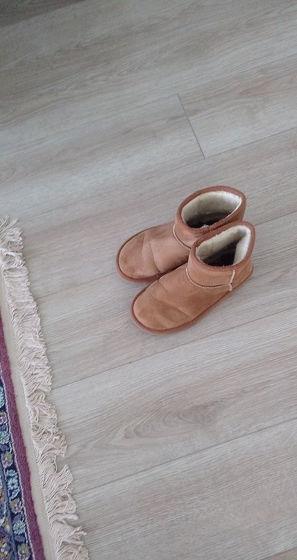 Bej Süet Kadın Günlük Düz Tabanlı Bot - Görsel 2