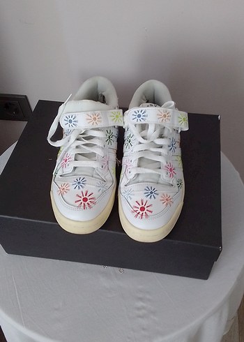 Beyaz Platform Topuklu Kadın Spor Ayakkabı - Görsel 6