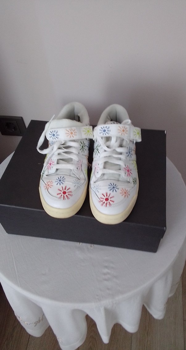 Beyaz Platform Topuklu Kadın Spor Ayakkabı - Görsel 4