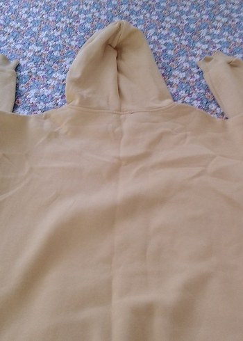 Kadın Kahverengi Kapüşonlu Sweatshirt - Görsel 9