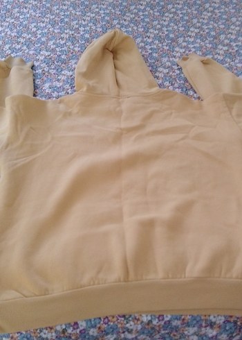 Kadın Kahverengi Kapüşonlu Sweatshirt - Görsel 7